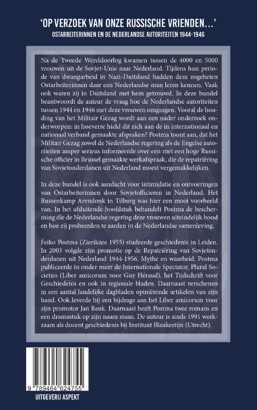 'Op verzoek van onze Russische vrienden...' (Paperback)