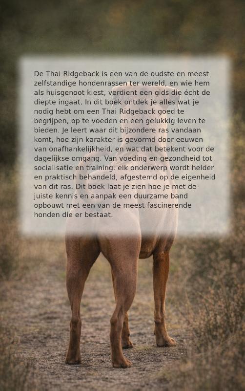 Alles over de Thai Ridgeback (Paperback)