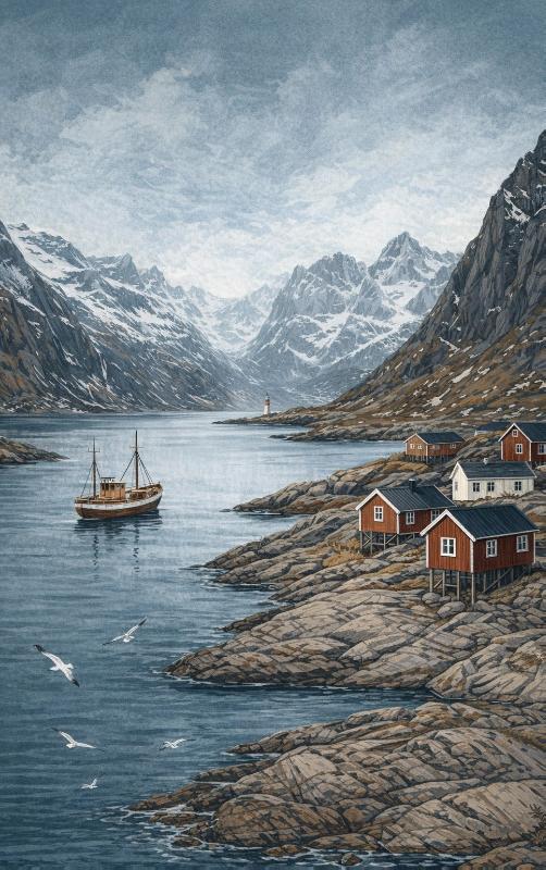 Langs de Noorse Kust (Paperback)