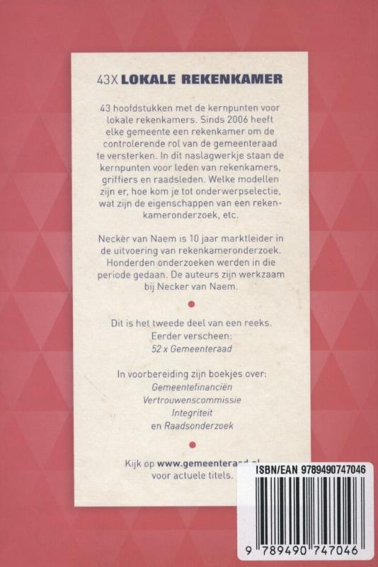 43 x de lokale rekenkamer (Paperback)
