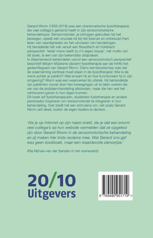 Waarnemend behandelen vanuit een sensomotorisch perspectief (Hardback)