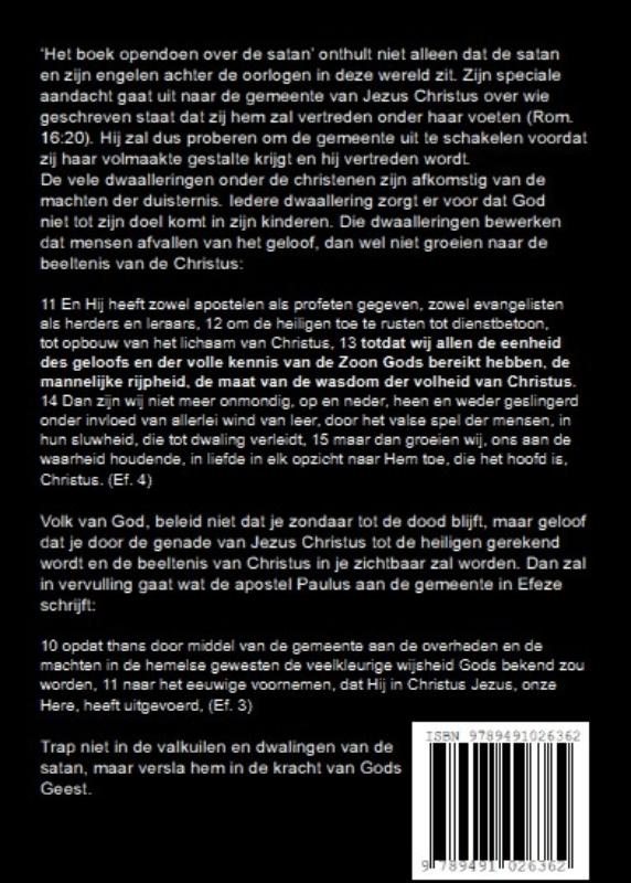 Het Boek opendoen over de satan (Paperback)