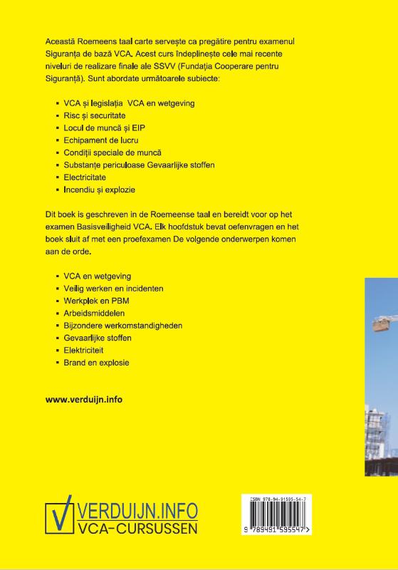 Basisveiligheid VCA in het Roemeens (Paperback)