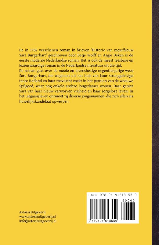 Historie van mejuffrouw Sara Burgerhart (Paperback)