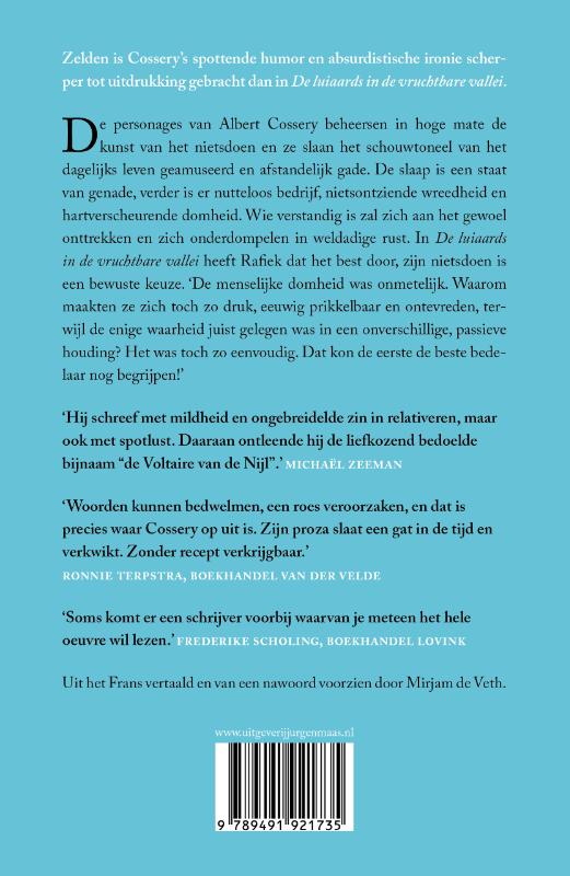 De luiaards in de vruchtbare vallei (Hardback)