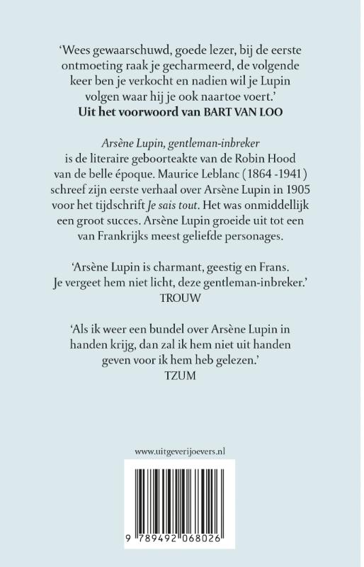 Arsène Lupin, gentleman inbreker (Paperback)