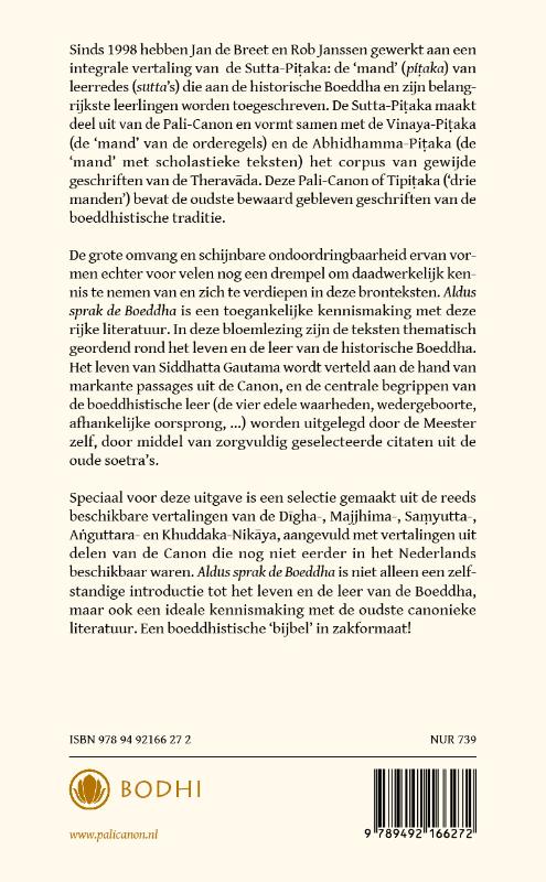 Aldus sprak de Boeddha (Hardback)