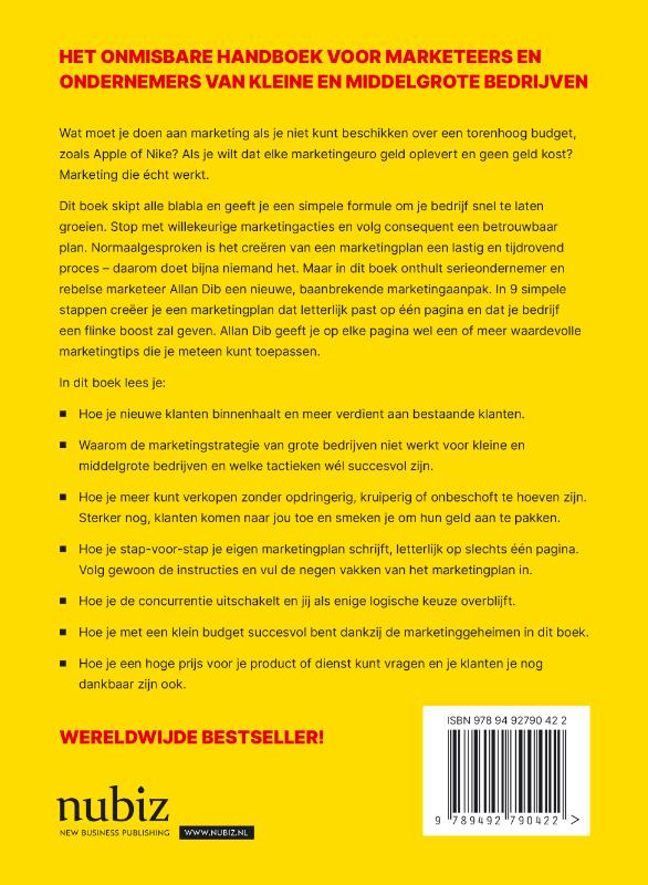 Een marketingplan van 1 pagina (Paperback)