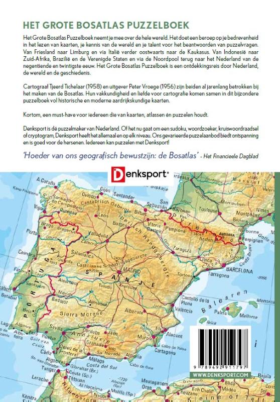 Denksport Het Grote Bosatlas Puzzelboek (Paperback)