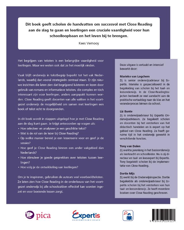 Close Reading in het vo (Paperback)