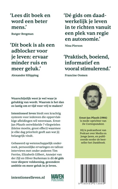 Intentioneel leven (Hardback)