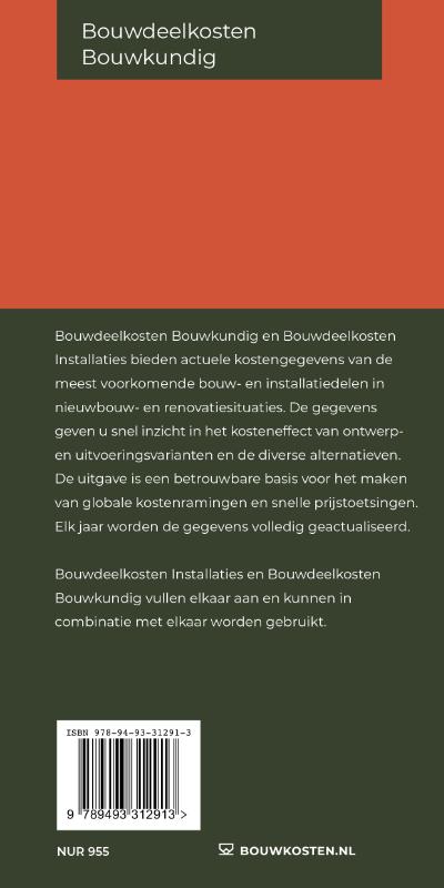 Bouwdeelkosten Bouwkundig (Paperback)