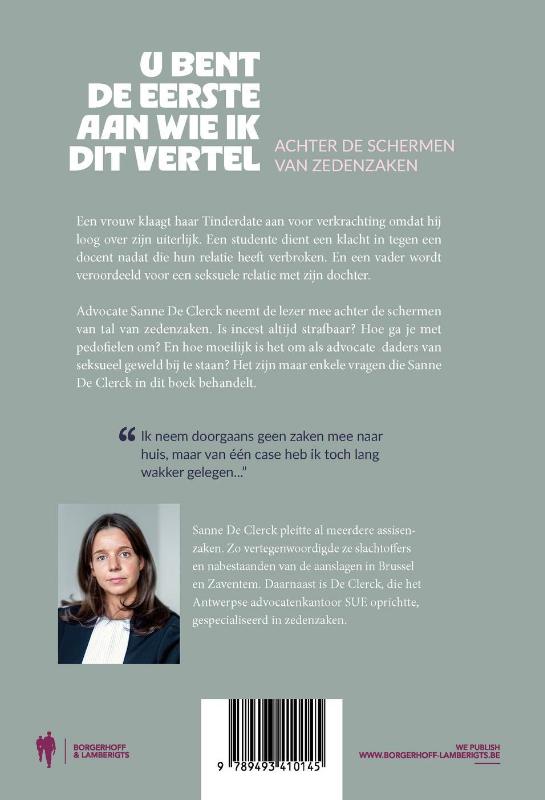 U bent de eerste aan wie ik dit vertel (Paperback)