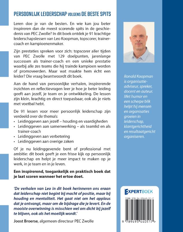Persoonlijk leiderschap volgens de beste spits (Hardback)