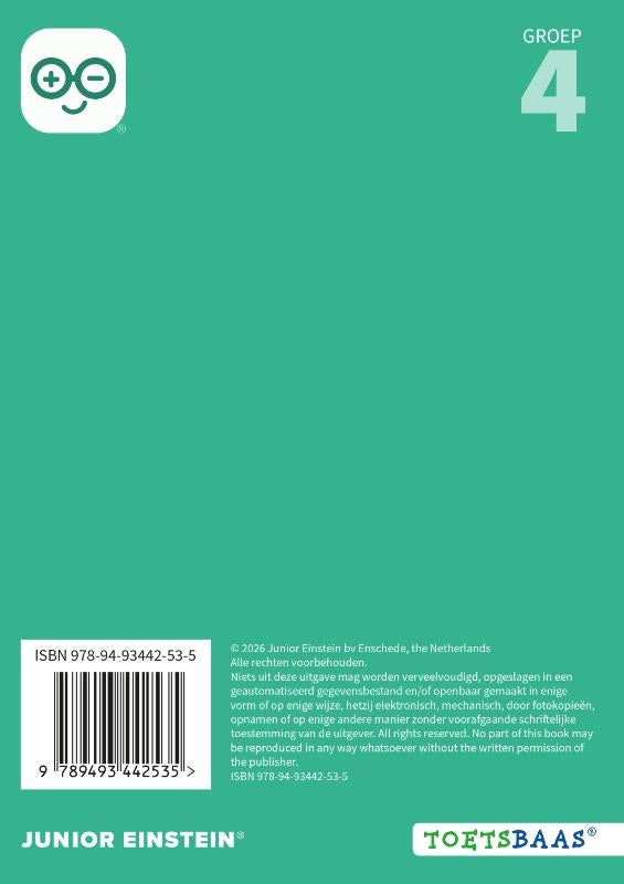 Rekenen voor de LVS-toetsen - Groep 4 - Antwoordenboek 1 (Paperback)