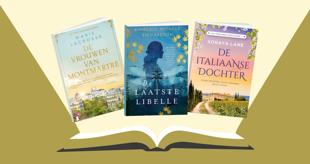 Series: ontdek onze tips voor historische romanseries Series banner met boekcovers van de historische romanseries die wij tippen, waaronder de laatste libelle, De twee vrouwen en De verloren dochters