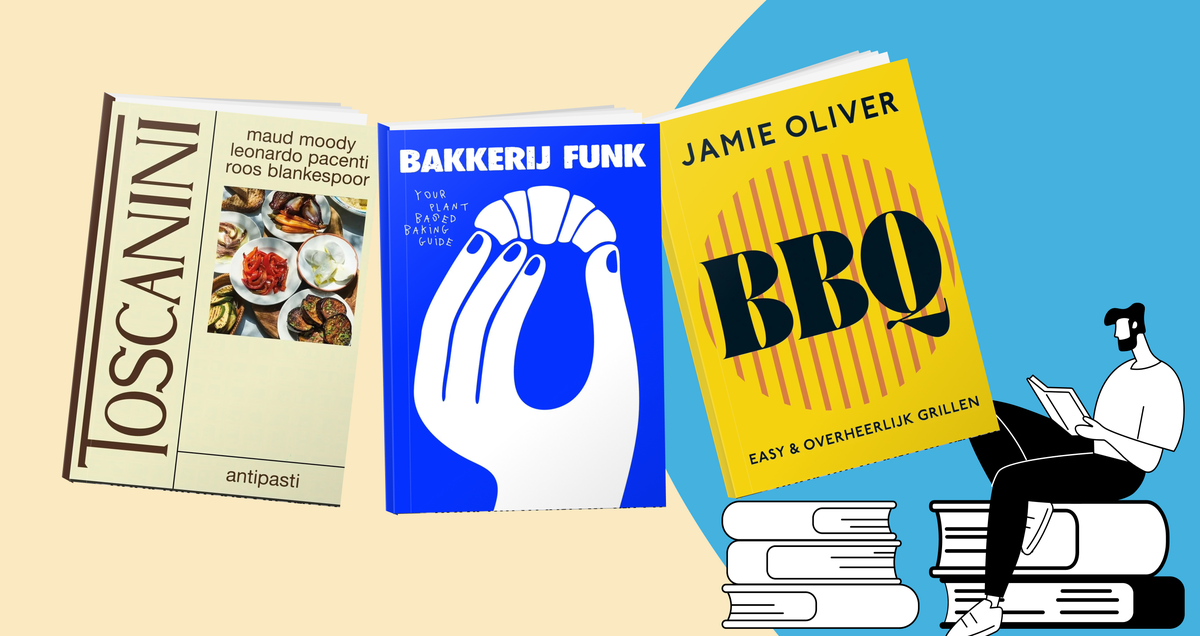 Leestips: ontdek de beste kookboeken van nu met boeken als Bakkerij Funk en BBQ Leestips banner met boekcovers van BBQ, Bakkerij Funk en Toscanini: antipasti, selectie van aanraders over de beste kookboeken van dit moment