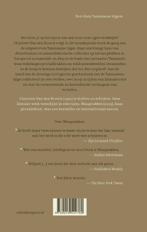 Een vlam Tasmaanse tijgers (Hardback) Een vlam Tasmaanse tijgers (Hardback)