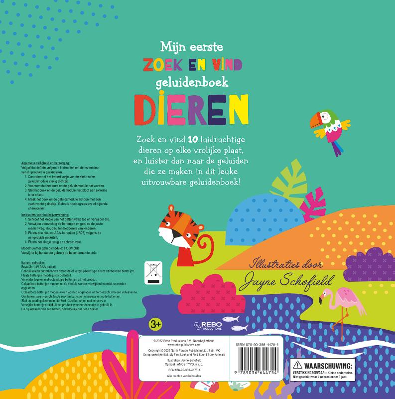 Dieren - Mijn eerste zoek en vind geluidenboek (Kartonboek) Dieren - Mijn eerste zoek en vind geluidenboek (Kartonboek)