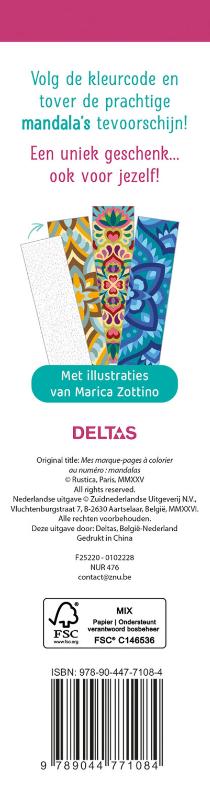 De mooiste kleurboekenleggers Kleuren op nummer - Mandala's (Paperback) De mooiste kleurboekenleggers Kleuren op nummer - Mandala's (Paperback)