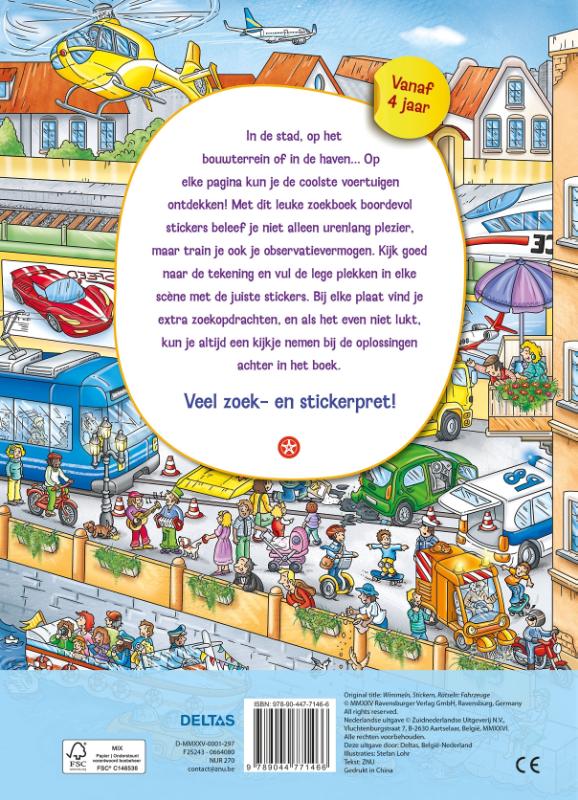 Mijn leuke zoekboek met stickers - Voertuigen (Paperback) Mijn leuke zoekboek met stickers - Voertuigen (Paperback)