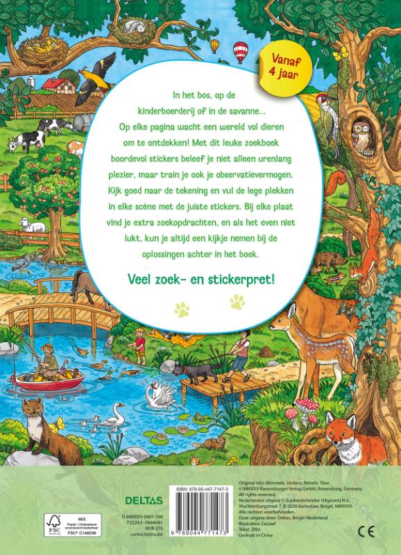 Mijn leuke zoekboek met stickers - Dieren (Paperback) Mijn leuke zoekboek met stickers - Dieren (Paperback)