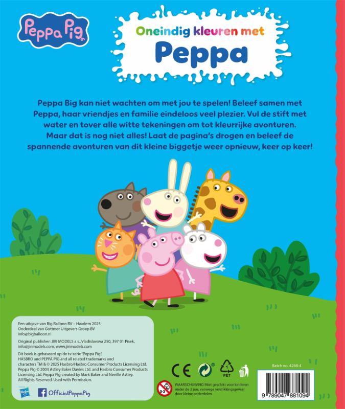 Oneindig kleuren met Peppa (Kartonboek) Oneindig kleuren met Peppa (Kartonboek)