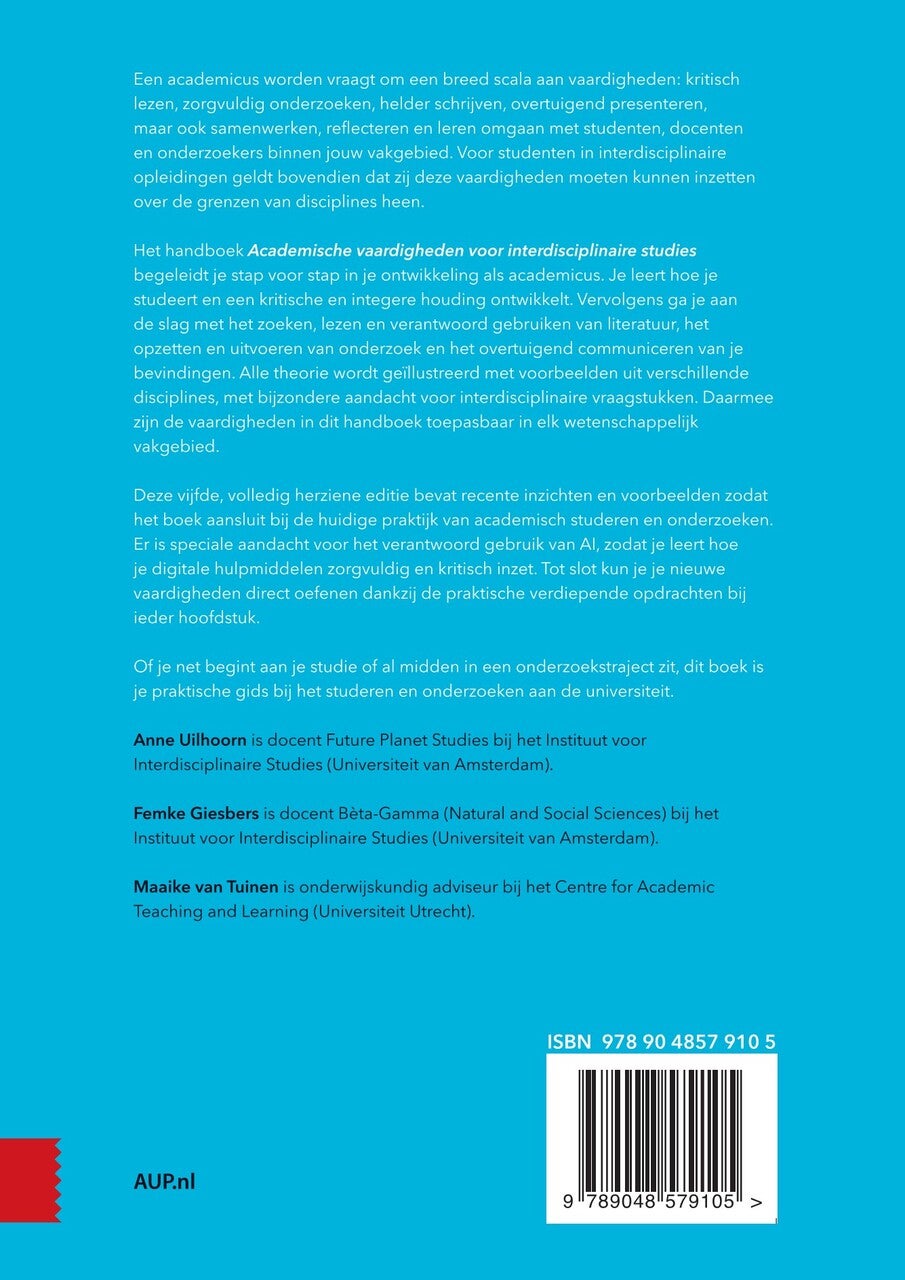 Academische vaardigheden voor interdisciplinaire studies (E-book) Academische vaardigheden voor interdisciplinaire studies (E-book)