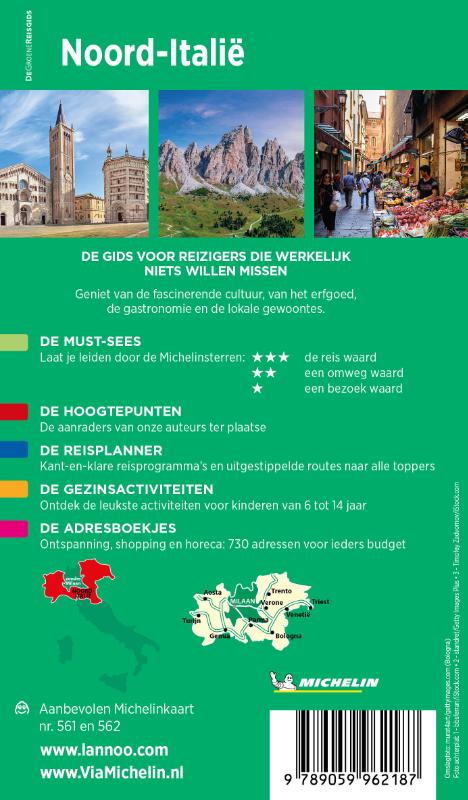 Michelin Reisgids Noord-Italië (Paperback) Michelin Reisgids Noord-Italië (Paperback)