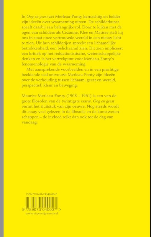 Oog en geest (Paperback) Oog en geest (Paperback)