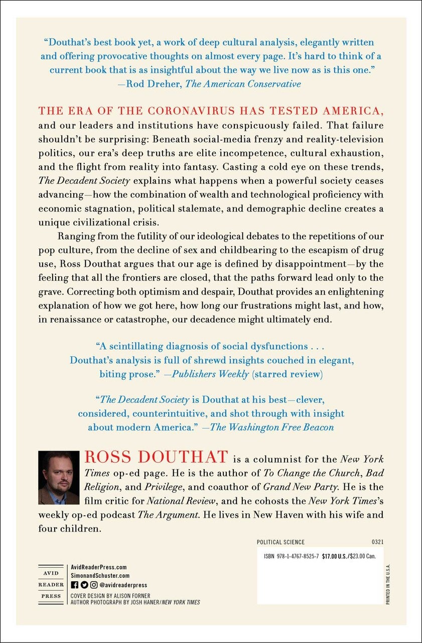 The Decadent Society (Paperback) The Decadent Society (Paperback)