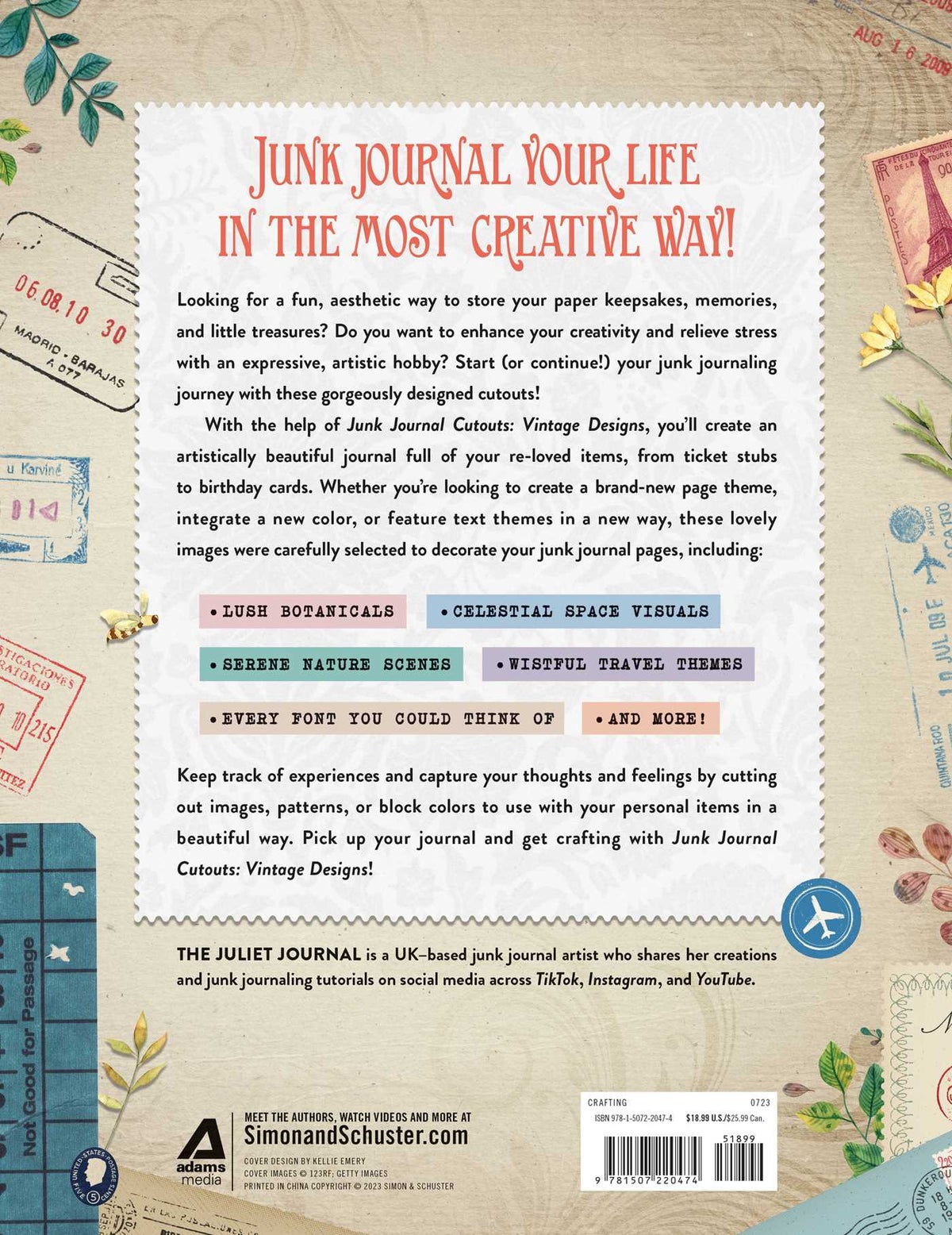 Junk Journal Cutouts: Vintage Designs (Paperback) Junk Journal Cutouts: Vintage Designs (Paperback)