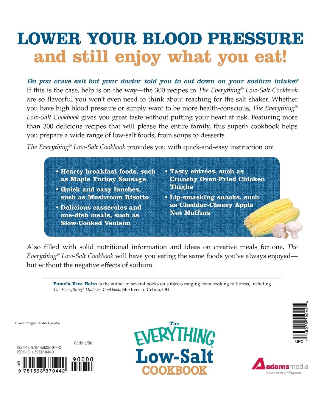 The Everything Low- Salt Cookbook Book (Paperback) The Everything Low- Salt Cookbook Book (Paperback)