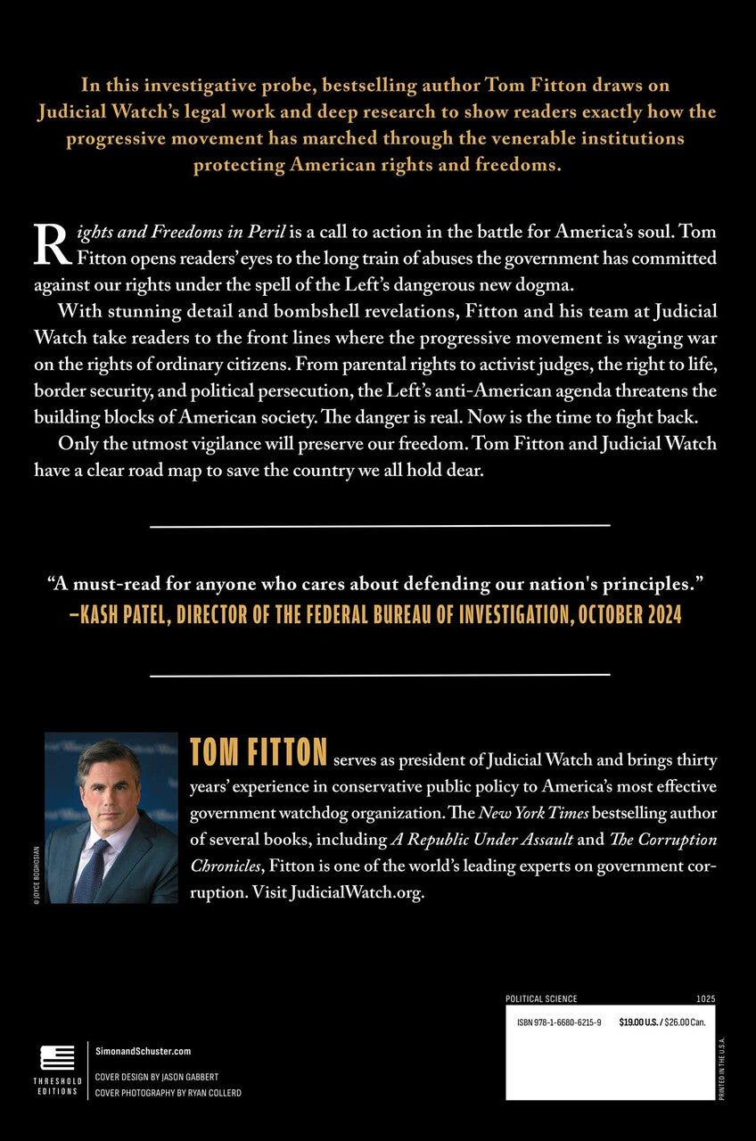 Rights and Freedoms in Peril: An Investigative Report on the Left's Attack on America (Paperback) Rights and Freedoms in Peril: An Investigative Report on the Left's Attack on America (Paperback)