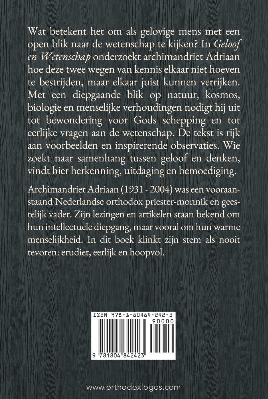 Geloof en Wetenschap (Paperback) Geloof en Wetenschap (Paperback)