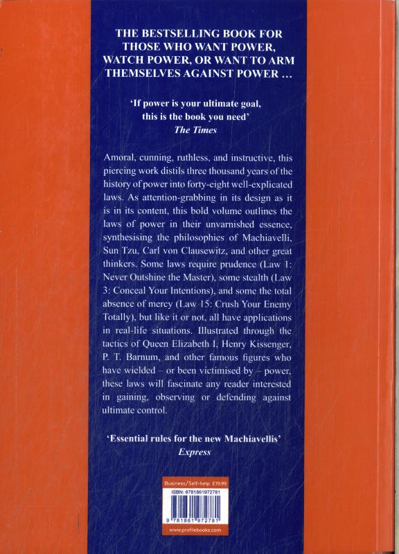 The 48 Laws Of Power (Paperback) The 48 Laws Of Power (Paperback)