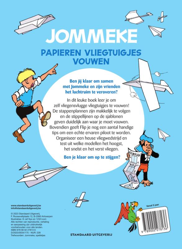 Papieren vliegtuigjes vouwen met Jommeke (Paperback) Papieren vliegtuigjes vouwen met Jommeke (Paperback)