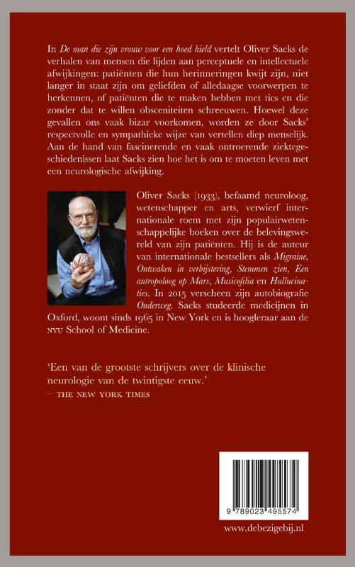 De man die zijn vrouw voor een hoed hield (Paperback) De man die zijn vrouw voor een hoed hield (Paperback)