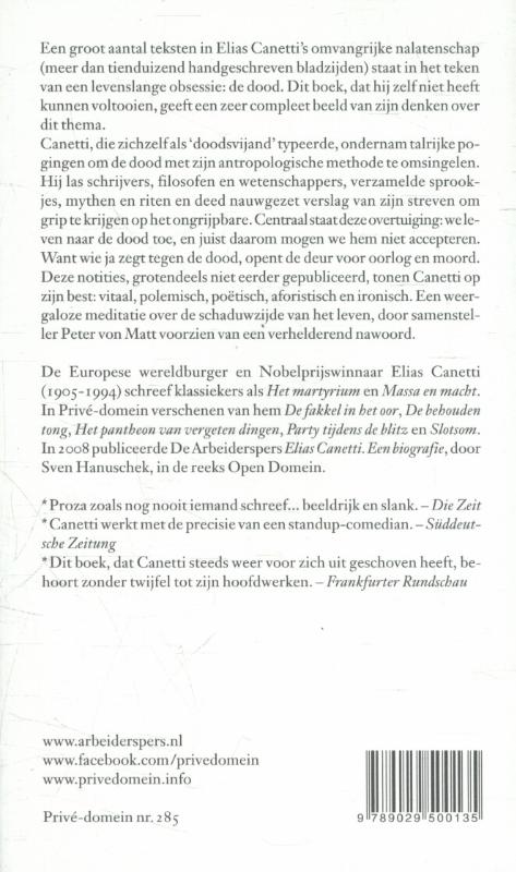 Het boek tegen de dood (Paperback) Het boek tegen de dood (Paperback)