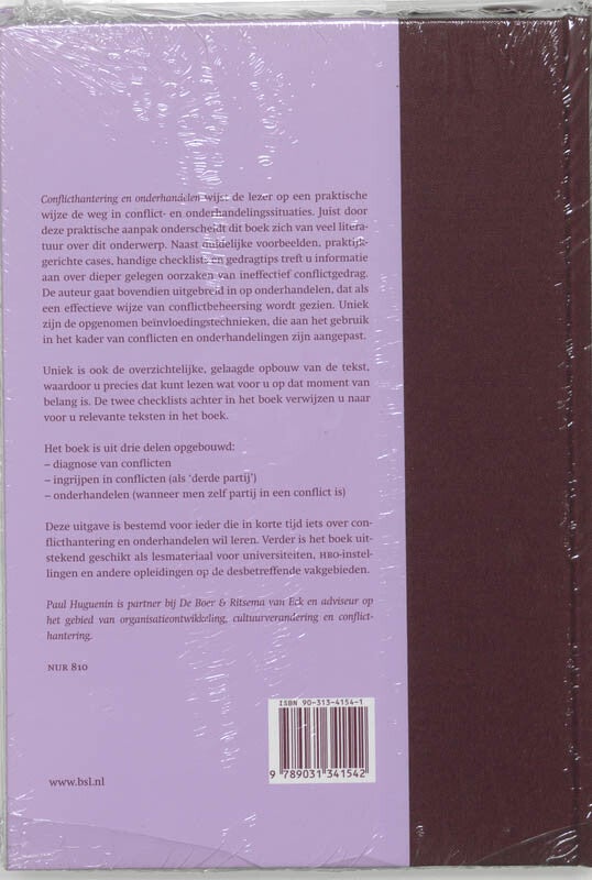 Conflicthantering en onderhandelen (Hardback) Conflicthantering en onderhandelen (Hardback)