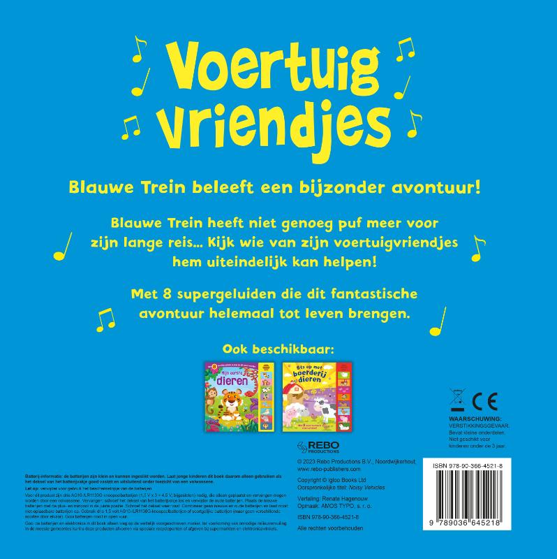 Voertuigvriendjes - Geluidenboek (Kartonboek) Voertuigvriendjes - Geluidenboek (Kartonboek)