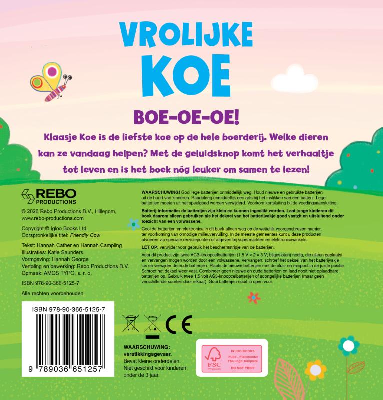 Vrolijke Koe (Kartonboek) Vrolijke Koe (Kartonboek)