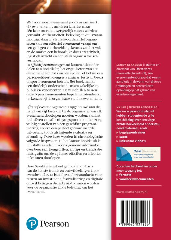 Effectief eventmanagement, 5e editie met MyLab NL toegangscode (Paperback) Effectief eventmanagement, 5e editie met MyLab NL toegangscode (Paperback)