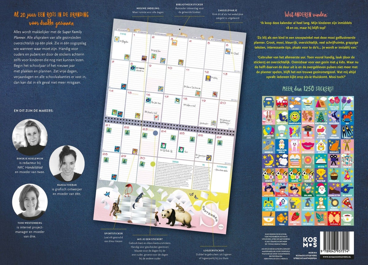 De handigste Super Family Planner 2026 (Kalender) De handigste Super Family Planner 2026 (Kalender)