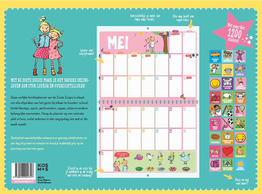 De Zoete Zusjes family planner 2027 (Kalender) De Zoete Zusjes family planner 2027 (Kalender)
