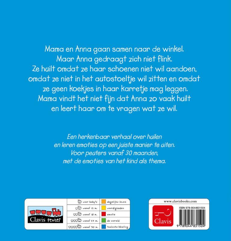 Niet huilen, Anna (Hardback) Niet huilen, Anna (Hardback)