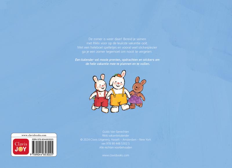 Vakantiekalender Rikki (Paperback) Vakantiekalender Rikki (Paperback)