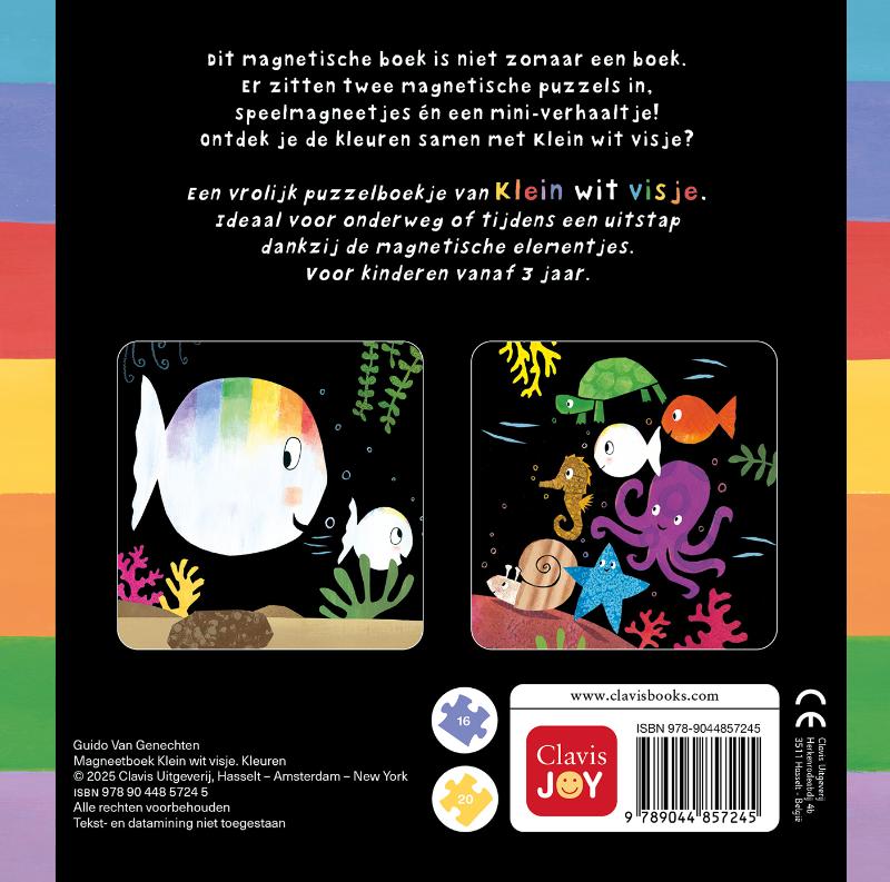 Magneetboek Klein wit visje (Kartonboek) Magneetboek Klein wit visje (Kartonboek)