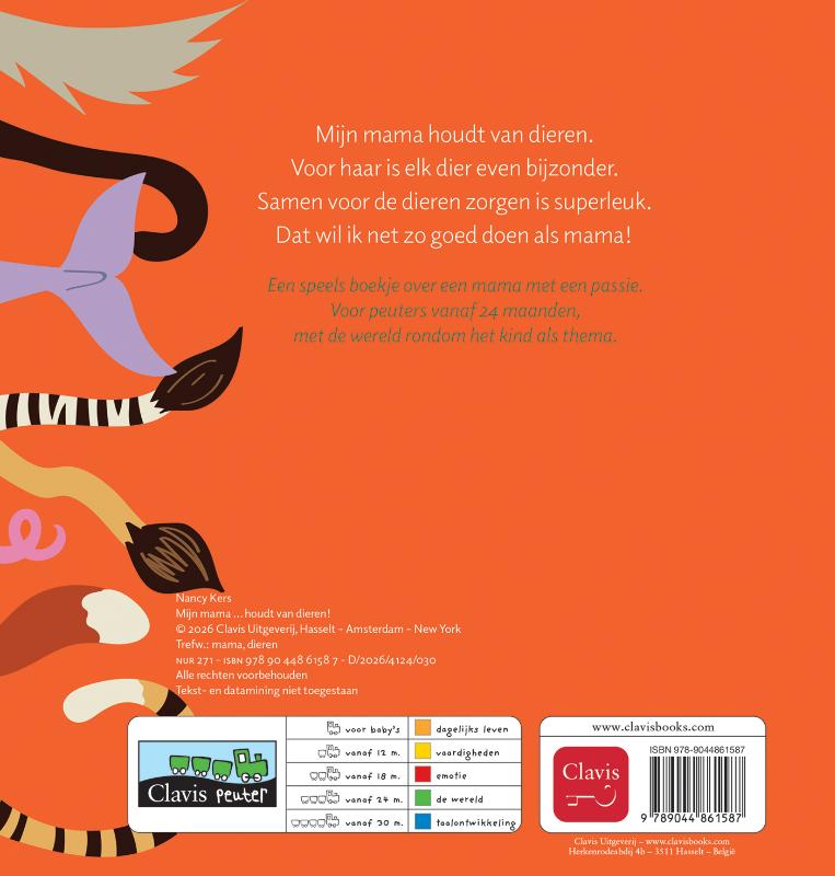 Mijn mama ... houdt van dieren! (Kartonboek) Mijn mama ... houdt van dieren! (Kartonboek)