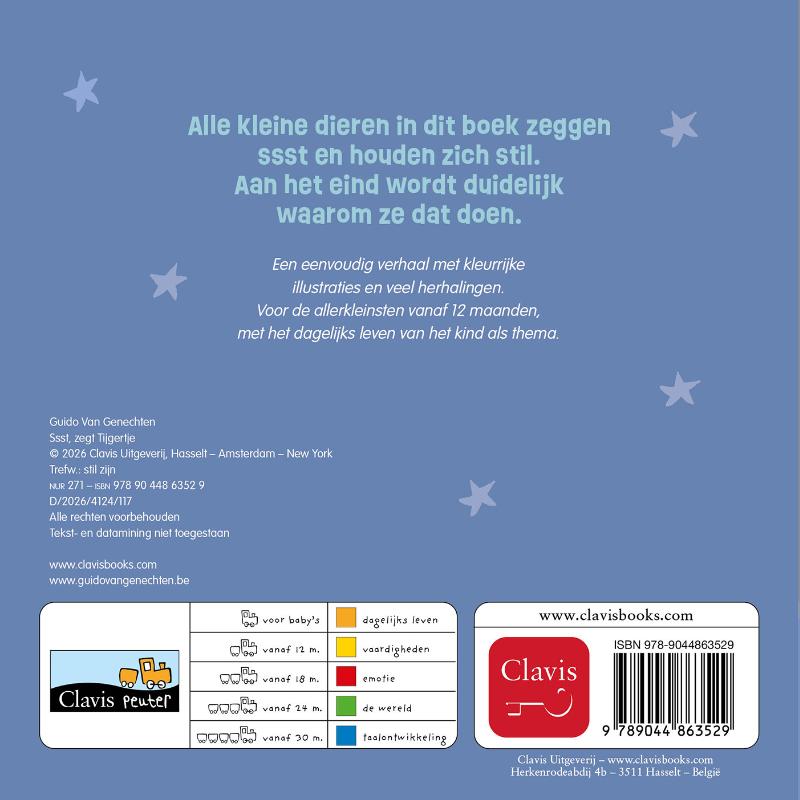 Ssst, zegt Tijgertje (Kartonboek) Ssst, zegt Tijgertje (Kartonboek)
